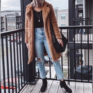 Faux Fur Open Jacket size M